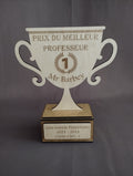 🏆 Coupe Personnalisée en Bois – Gravure Laser Unique