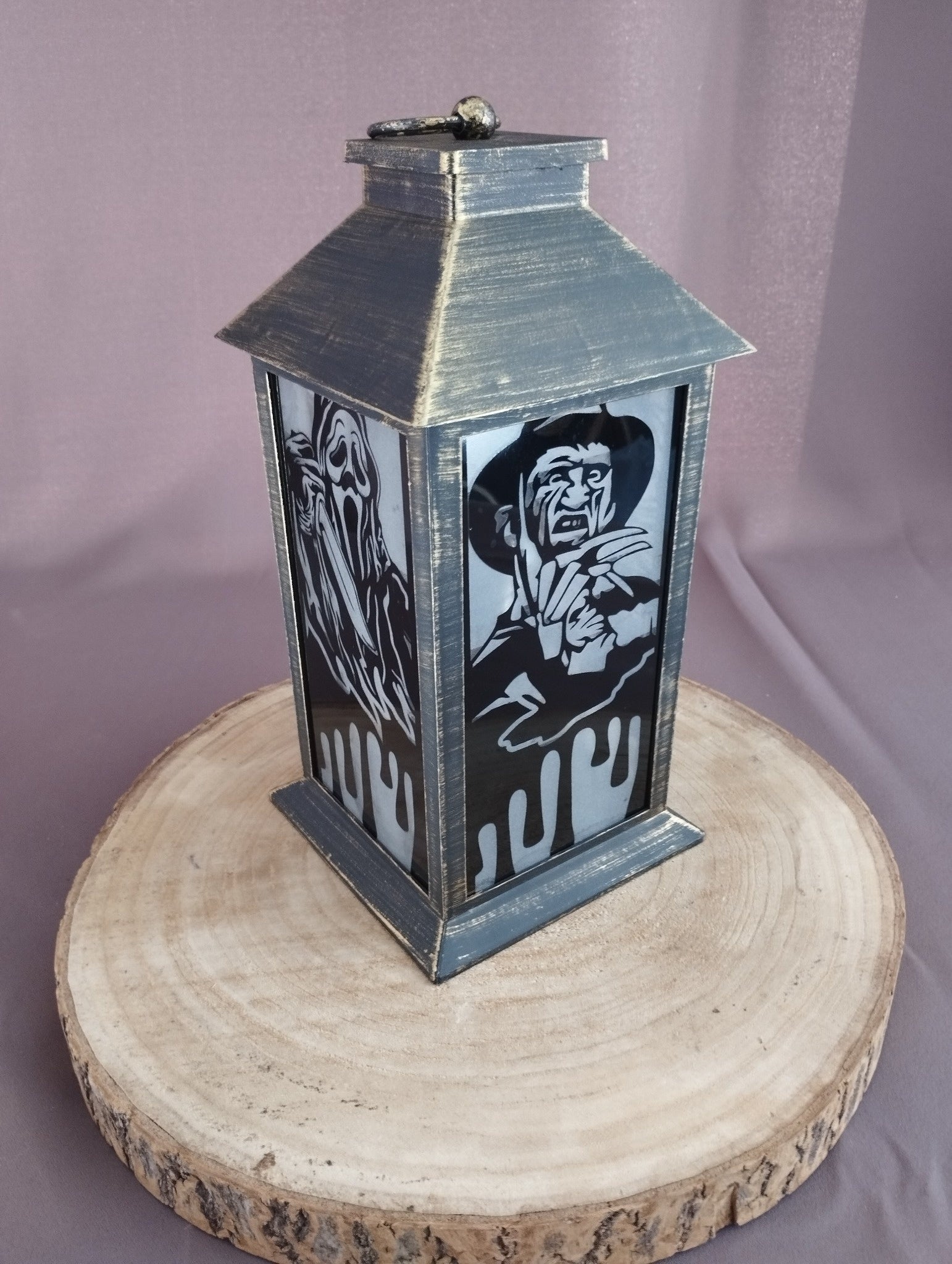 🕯️ Lanterne Halloween Horreur – Icônes de Films Cultes 🎃