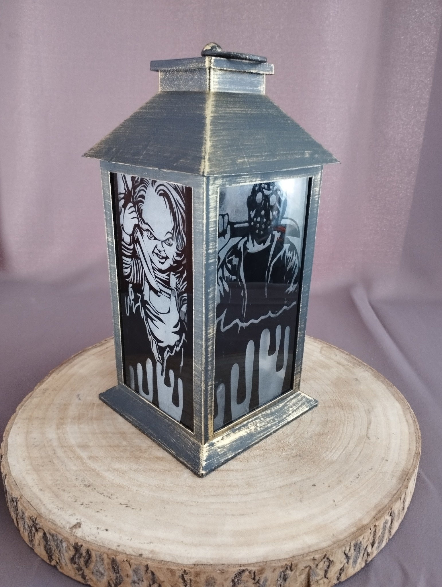 🕯️ Lanterne Halloween Horreur – Icônes de Films Cultes 🎃