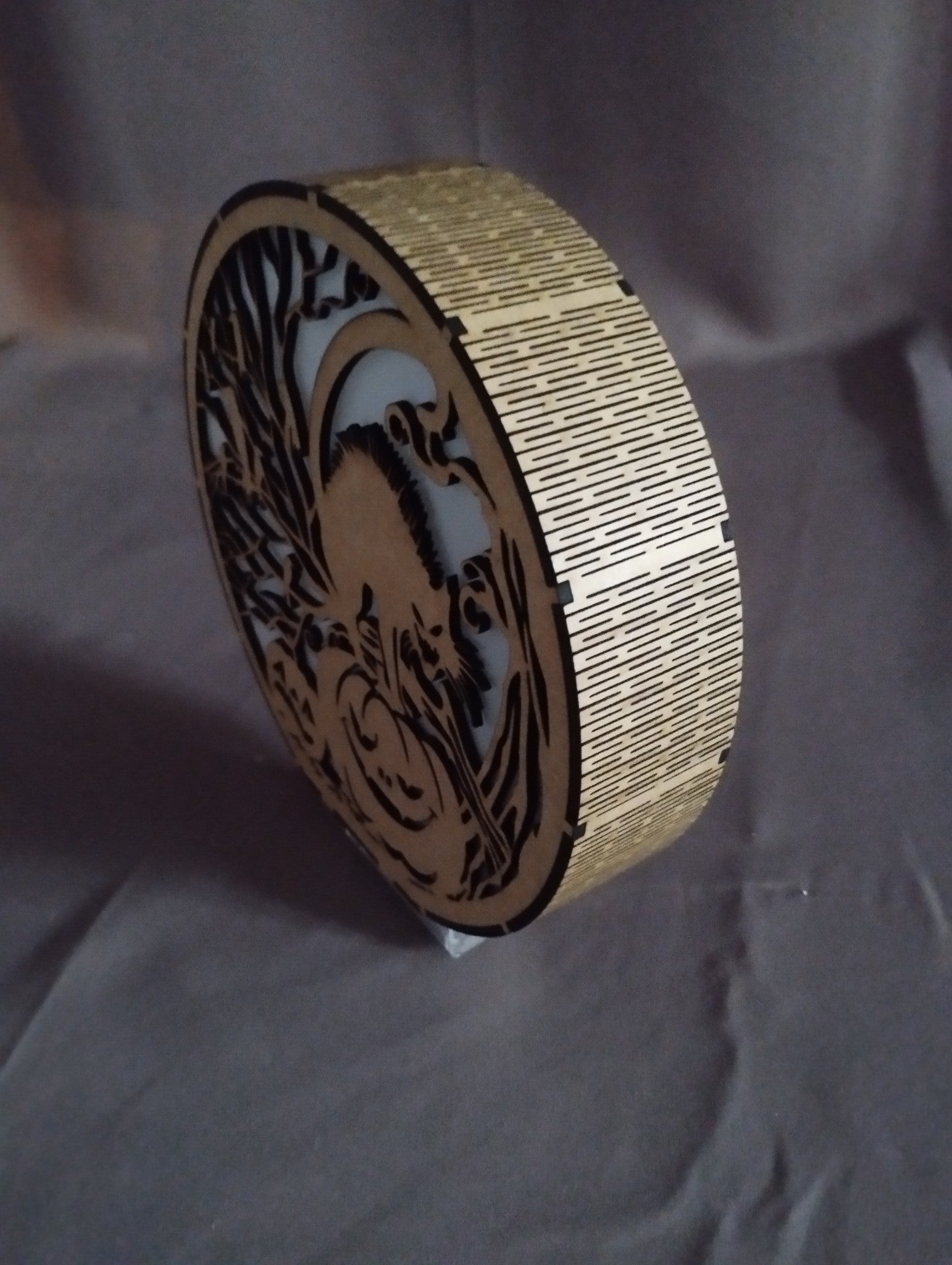 Lanterne Halloween en Bois - Sorcière et Citrouilles | Découpe Laser MDF 3mm