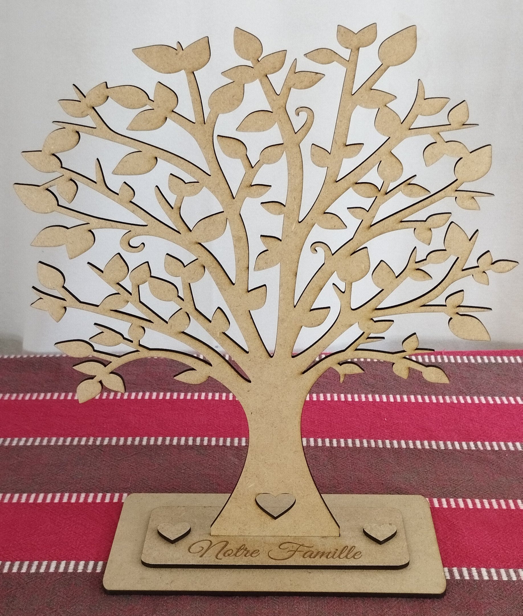 🌳 Arbre généalogique en bois personnalisé