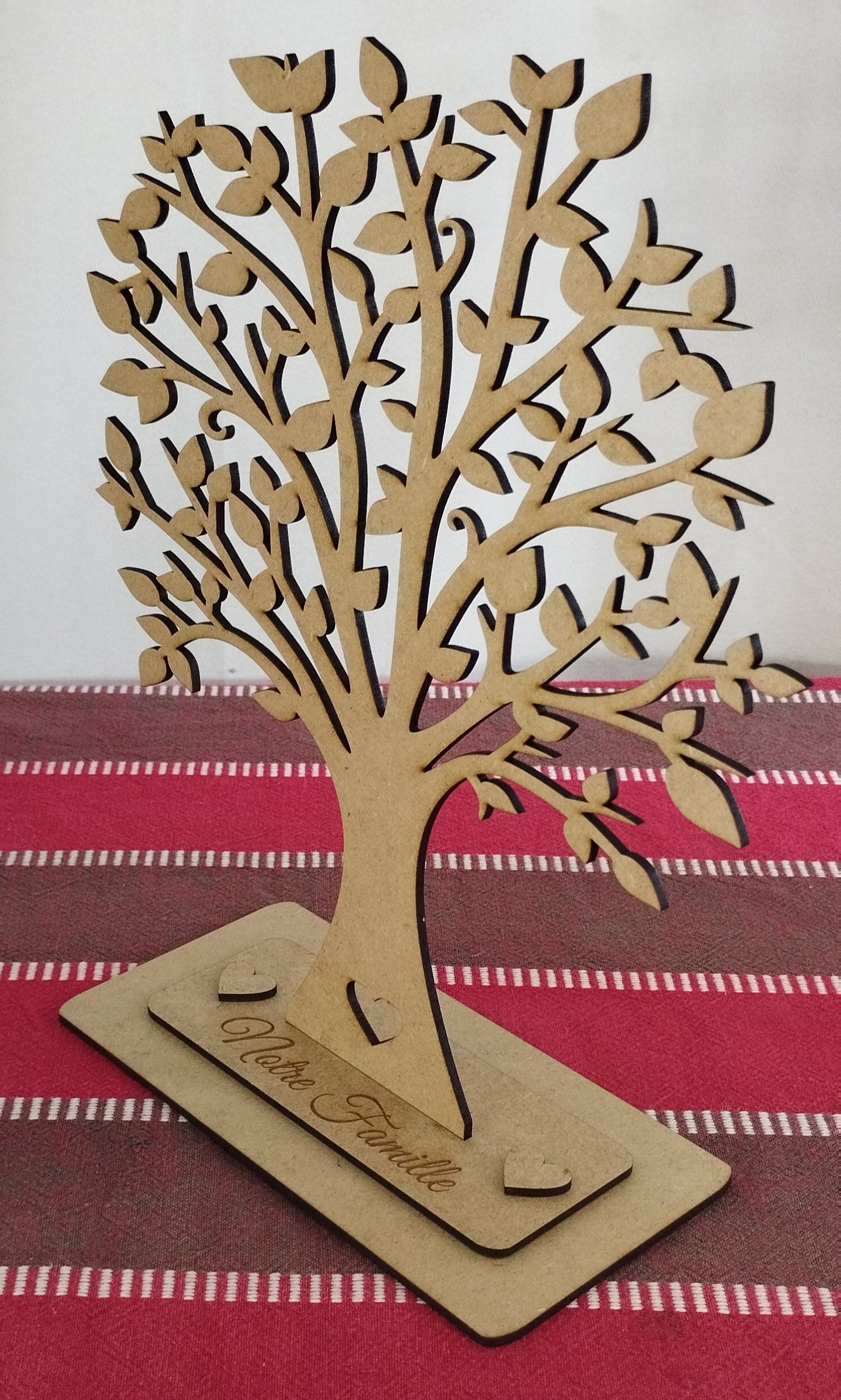 🌳 Arbre généalogique en bois personnalisé