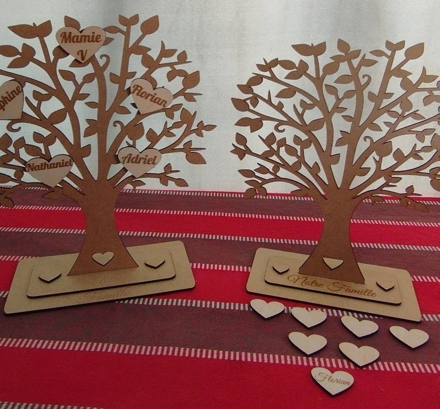 🌳 Arbre généalogique en bois personnalisé