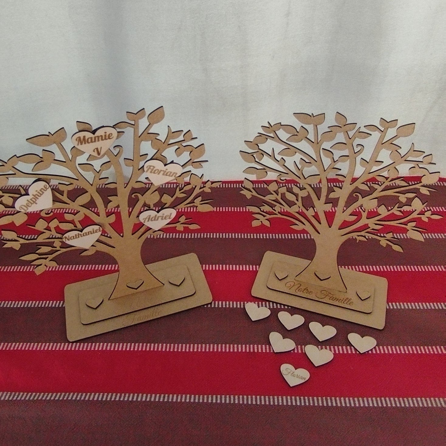 🌳 Arbre généalogique en bois personnalisé