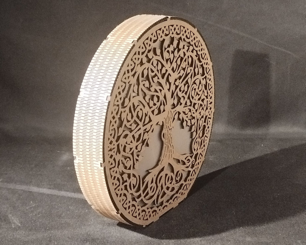 Arbre de vie en bois artisanal diamètre 20 cm