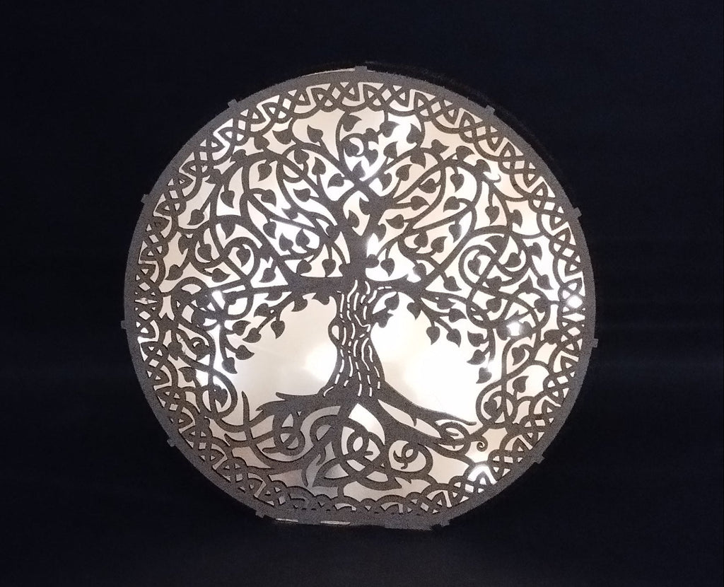 Arbre de vie mural en bois découpé au laser