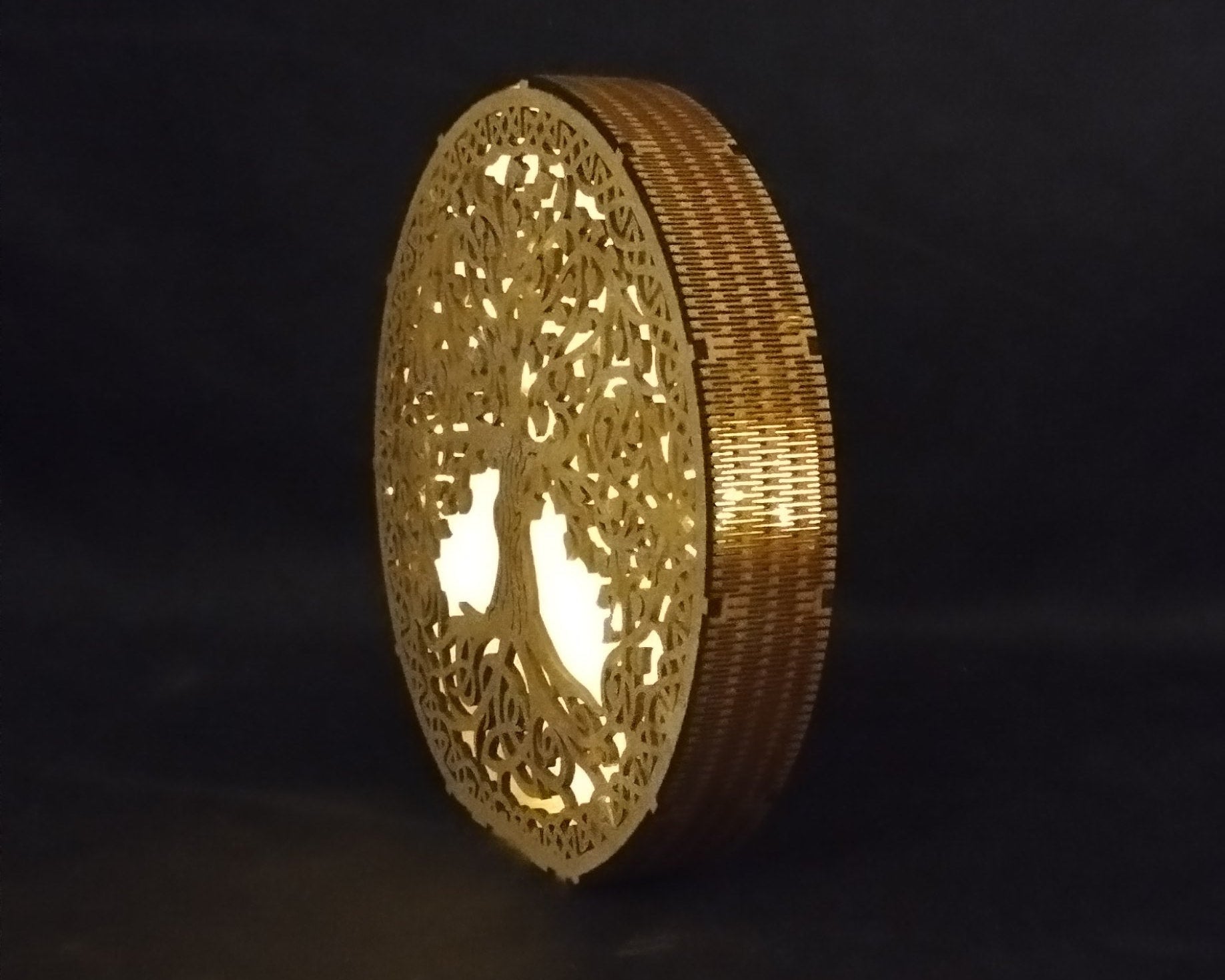 🌳 Arbre de Vie décoratif en bois – À poser ou à suspendre