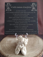 Plaque mémorielle en ardoise personnalisée avec photo gravée